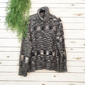 Venezia black white turtleneck sweater 18/…